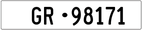 Trailer License Plate